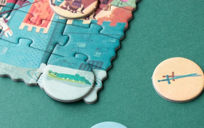 Puzzle kieszonkowe z grą obserwacyjną Londji - Zamek 100 el.