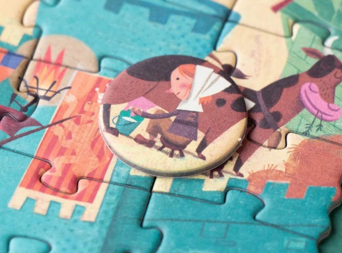 Puzzle z gra obserwacyjną Londji Zamek