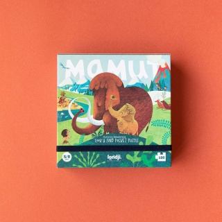 Puzzle kieszonkowe z grą obserwacyjną Londji - Mamut 100 el.