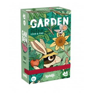 Puzzle kieszonkowe z grą obserwacyjną Londji - Ogrody 24 el.