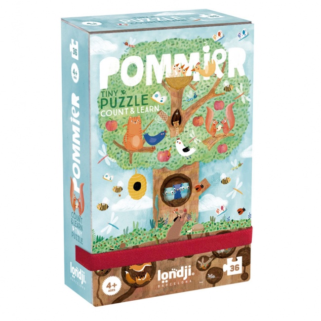 Puzzle kieszonkowe z grą obserwacyjną Londji - Jabłonka 36 el.