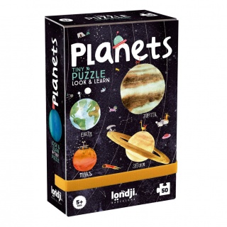 Puzzle kieszonkowe z grą obserwacyjną Londji - Planety 50 el.