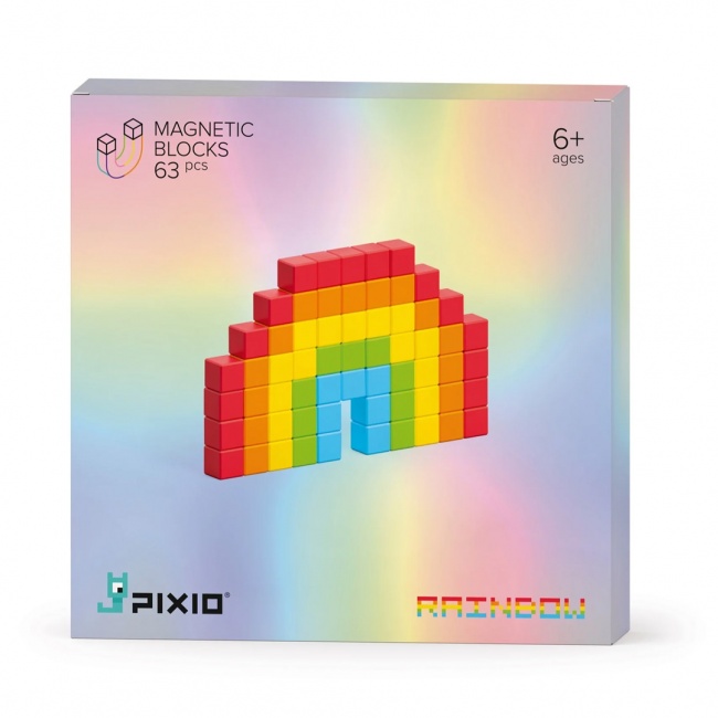 Klocki magnetyczne Pixio - Rainbow