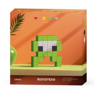 Klocki konstrukcyjne Pixio VoxArt - Green Monsters