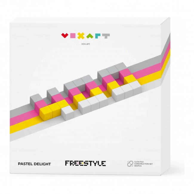 Klocki konstrukcyjne Pixio VoxArt - Pastel Delight Freestyle, 400