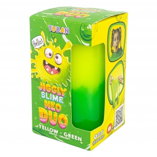 Zestaw JIGGLY SLIME NEO DUO TUBAN – żółto-zielony 430g