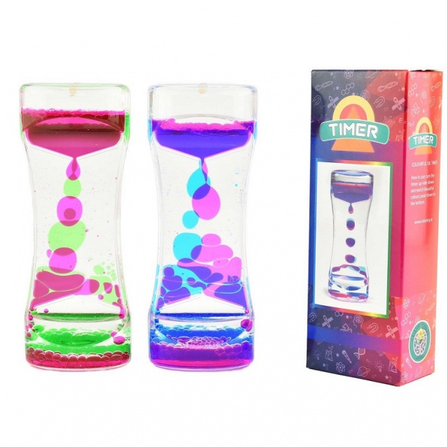 Dwukolorowy płynny timer sensoryczny - klepsydra Robetoy