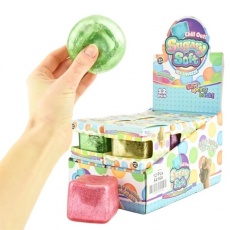 Sensoryczny gniotek z połyskiem Robetoy - Kostka lodu