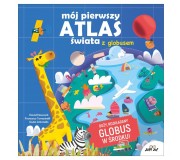 Książka z trójwymiarowym, obracającym się globusem - "Mój pierwszy atlas świata z globusem"