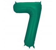 Balon foliowy Party Deco 86 cm - Cyfra 7 butelkowa zieleń