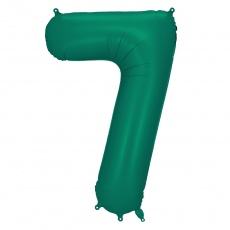 Balon foliowy Party Deco 86 cm - Cyfra 7 butelkowa zieleń
