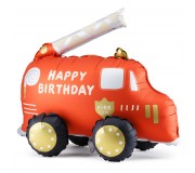 Stojący balon foliowy Party Deco - Wóz strażacki 67 x 53 cm