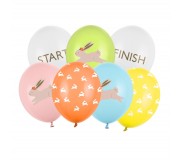 Balony 7 szt Party Deco - Egg hunt 30 cm