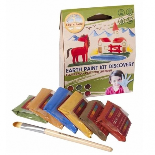 Zestaw farb z pędzelkiem Natural Earth DISCOVERY 6 szt.