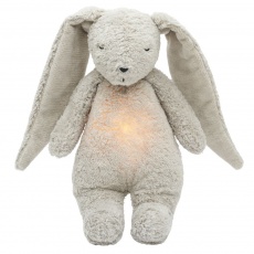 Szumiący królik z lampką Organic Moonie 2.0 - Gray