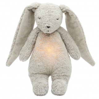 Szumiący królik z lampką Organic Moonie 2.0 - Gray