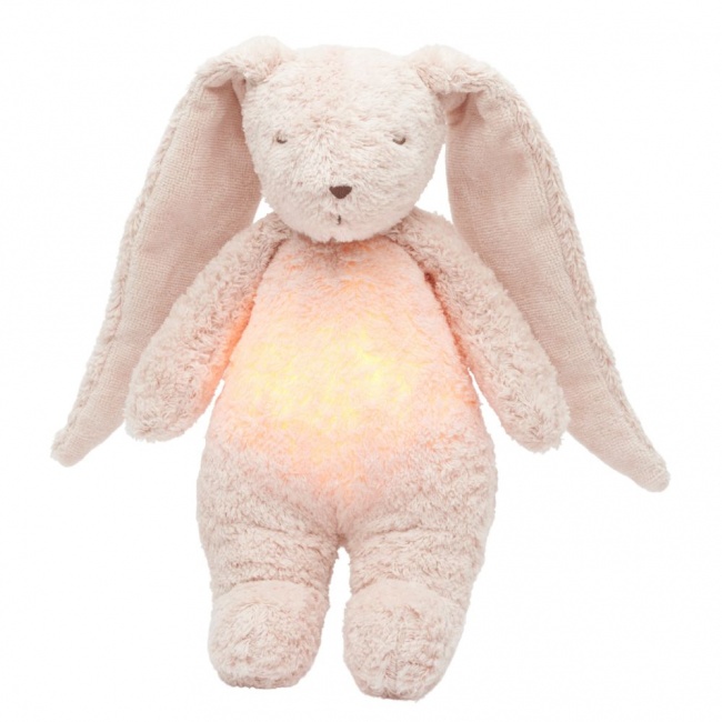 Szumiący królik z lampką Organic Moonie 2.0 - Rose