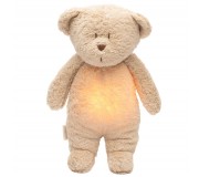 Szumiący miś z lampką Organic Moonie 2.0 - Sand