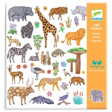 Zestaw naklejek 160 szt Djeco - Kenia