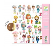 Zestaw naklejek 160 szt Djeco - Świat Tinyly