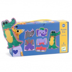 Puzzle Trio Djeco dla najmłodszych - Sawanna
