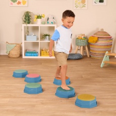 Kamienie sensoryczne B. Toys 6 kolorowych pól sensorycznych