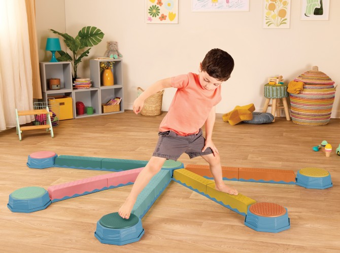 Belki sensoryczne B. Toys 10 kolorów, ścieżka sensoryczna