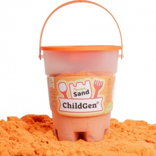 Piasek kinetyczny, 100% naturalny ChildGen - Pomarańczowy 500g