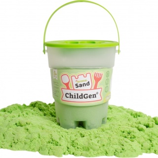 Piasek kinetyczny, 100% naturalny ChildGen - Zielony 500g
