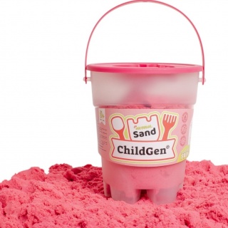 Piasek kinetyczny, 100% naturalny ChildGen - Różowy 500g
