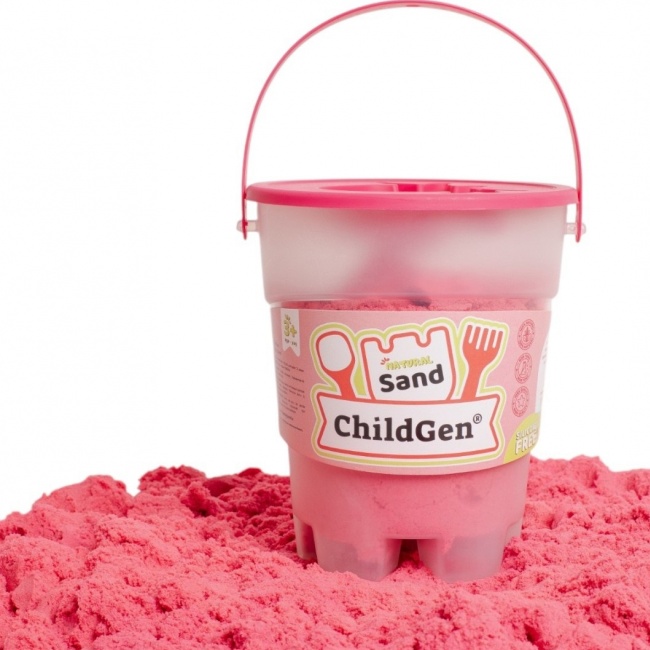 Piasek kinetyczny, 100% naturalny ChildGen - Różowy 500g