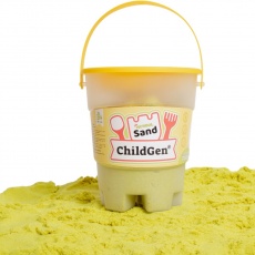 Piasek kinetyczny, 100% naturalny ChildGen - Żółty 500g