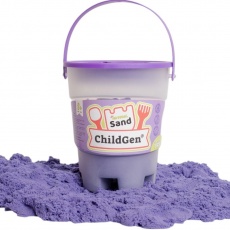 Piasek kinetyczny, 100% naturalny ChildGen - Fioletowy 500g