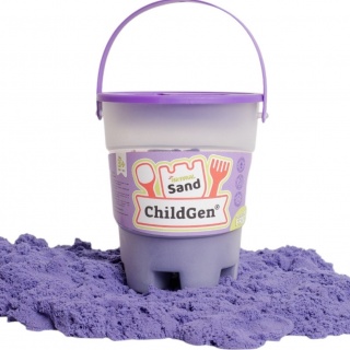 Piasek kinetyczny, 100% naturalny ChildGen - Fioletowy 500g