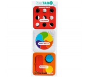 Zestaw 2 Sensorycznych Kwadratów z Biało-Czarnymi Kuleczkami PlayTab