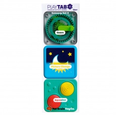 Zestaw 4 Sensorycznych Kwadratów z Kołem Zębatym PlayTab