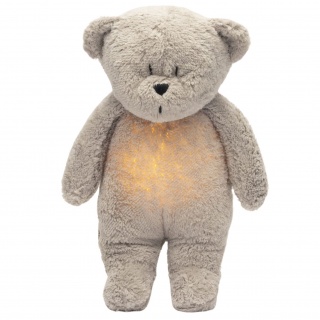 Szumiący miś z lampką Organic Moonie 2.0 - Gray