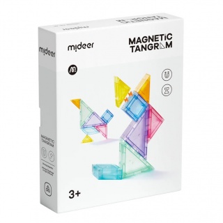 Klocki magnetyczne mideer - Tangram 3D z klepsydrą 7 el.