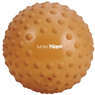 Duża piłka sensoryczna Find that Hippo 20 cm - Pomarańczowa