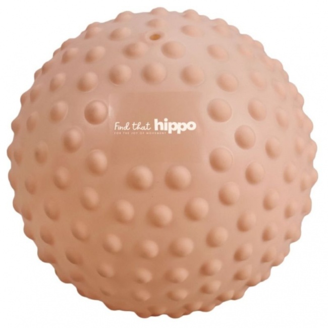 Duża piłka sensoryczna Find that Hippo 20 cm - Piaskowa