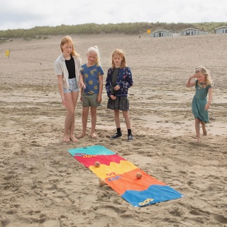 Gra zręcznościowa dla dzieci BS Toys - Rzucaj w Kolory i Licz