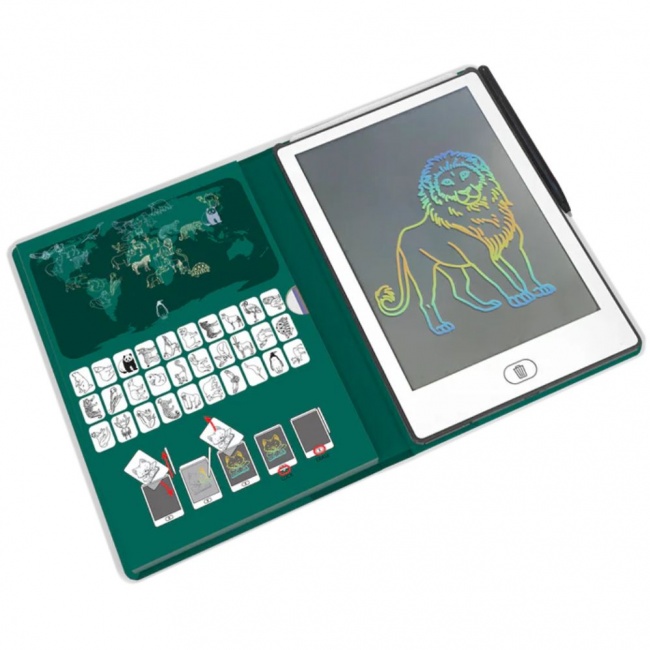 Podświetlany tablet do rysowania Kidydraw Mini Kidywolf - Zwierzęta dookoła świata