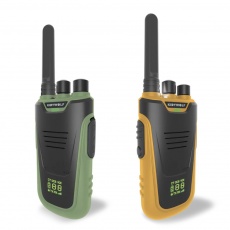 Zestaw krótkofalówek walkie talkie Kidywolf - zielono-pomarańczowe