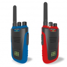 Zestaw krótkofalówek walkie talkie Kidywolf - niebiesko-czerwone