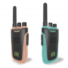 Zestaw krótkofalówek walkie talkie Kidywolf - różowo-niebieskie