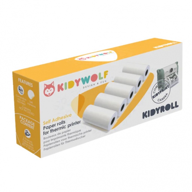Rolki do aparatu Kidywolf - samoprzylepne 5 szt.