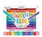 Zmieniające Kolor Flamastry Ooly - Switch-Eroo Brokatowe 12 szt.