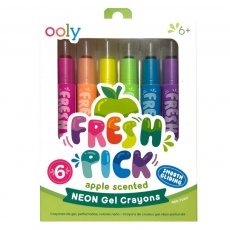 Kredki żelowe neonowe pachnące Ooly - Fresh Pick 6 szt.