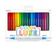 Flamastry i cienkopisy dwustronne Ooly - Color Luxe 20 szt.