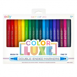 Flamastry i cienkopisy dwustronne Ooly - Color Luxe 20 szt.